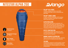 Vango Nitestar Alpha 250 Sleeping Bag - Neptune