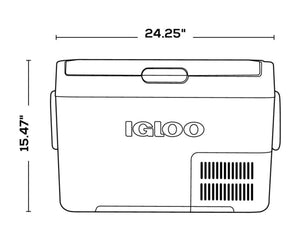 Igloo ICF 32 Compressor Cool Box 240v Mains or 12/24v DC