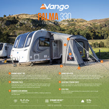 Vango Palma 330 Poled Caravan Awning