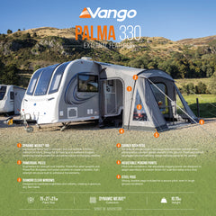 Vango Palma 330 Poled Caravan Awning