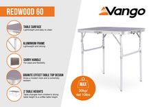 Vango Redwood Duo 90 Table