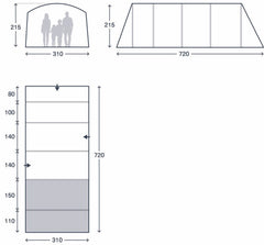 Kampa Saunton 4 Air Tent 2026