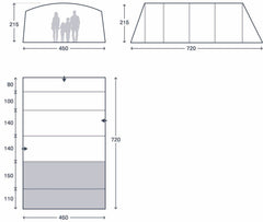 Kampa Saunton 6 Air Tent 2026