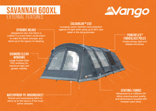 Vango Savannah 600XL Tent Package