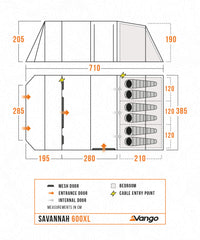 Vango Savannah 600XL Tent Package