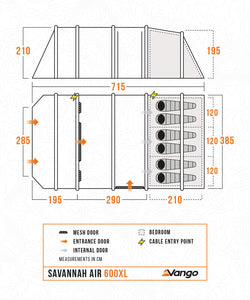 Vango Savannah Air 600XL Tent Package 2025