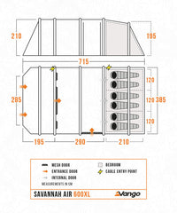 Vango Savannah Air 600XL Tent Package 2025