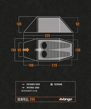 Vango Scafell 200 Tent - 2 Berth Tent