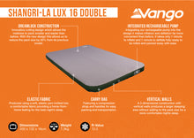 Vango Shangri-La Lux  16 Double Self Inflating Mattress