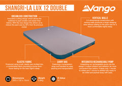 Vango Shangri-La Lux 12 Double Self-Inflating Sleeping Mat