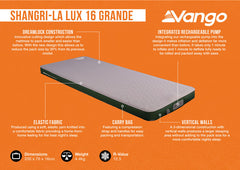 Vango Shangri-La II 16 Grande Single Self Inflating Mattress