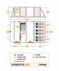 Vango Sherwood Air 600XL Tent Package 2025
