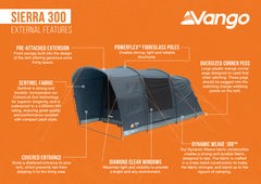 Vango Sierra 300 Poled Tent 2025