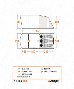 Vango Sierra 300 Poled Tent 2025