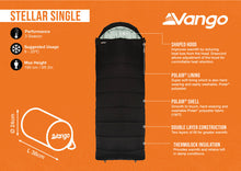Vango Stellar Single Sleeping Bag - Black