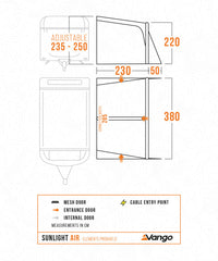 Vango Sunlight Air ProShield - Awning / Canopy for Caravans & Motorhomes