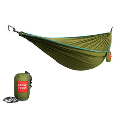 Grand Trunk Tech Single Printed Camping Hammock in Green/Aqua