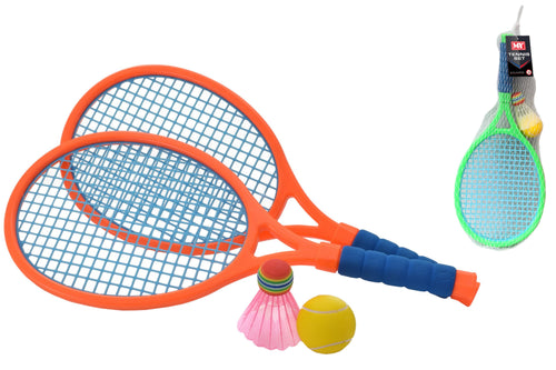 MY 2 Player Junior Neon Colour Tennis Set