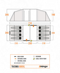 Vango Tacoma 800XL Tent Package