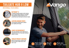 Vango Tailgate Hub II Low Drive Away Awning 2025