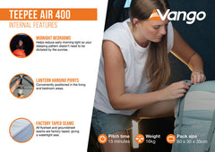 Vango Teepee Air 400 Tent