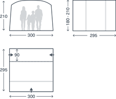 Kampa Roam Low Poled Drive Away Awning