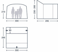 Kampa Traverse Mid (Air) Driveaway Awning - 2026