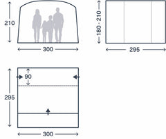 Kampa Traverse Mid (Poled) Driveaway Awning - 2026