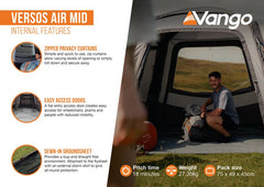 Vango Versos Air Mid Drive-Away Awning 2024 (215-255cm)