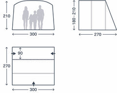 Kampa Waypoint Air Low Driveaway Awning - 2026