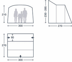 Kampa Waypoint Air Mid Driveaway Awning - 2026