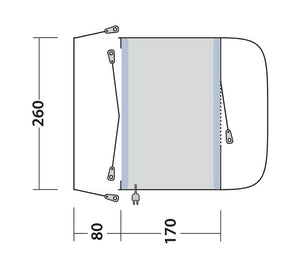 Outwell Santa Monica Air Drive Away Awning