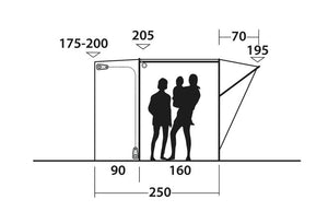 Outwell Fresno Drive Away Awning 2025