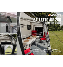Vango Balletto Air 260 Elements Shield Caravan Awning