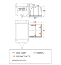 Vango Balletto Air 260 Elements Shield Caravan Awning