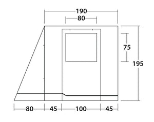 Outwell Backroads Awning Room 2025