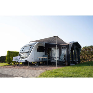 Vango Riviera Air Awning 390 Elements TC Package With Free Tall Annex Elements TC - Riviera, Caravan Awning Side Canopy and    CP225 - Breathable Fitted Carpet - Riviera 390