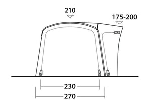 Outwell  Wolfburg 380 Air Drive Away Awning 2025