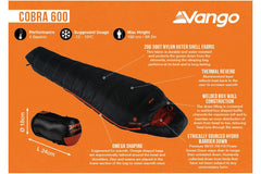 Vango Cobra 600 Sleeping Bag