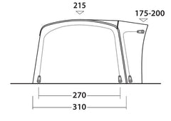 Outwell  Wolfburg 450 Air Drive Away Awning 2025