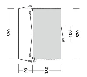 Outwell San Diego Drive Away Awning