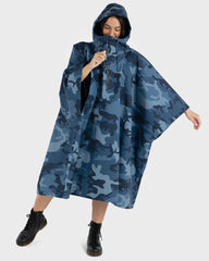 Dryrobe One Size Rainproof Poncho - Blue Camo