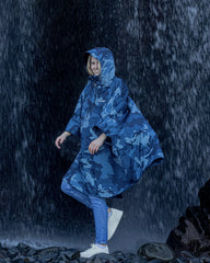 Dryrobe One Size Rainproof Poncho - Blue Camo
