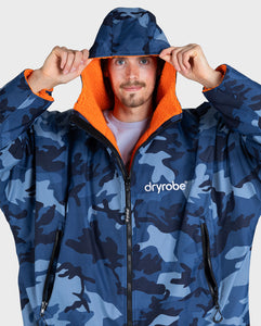 Dryrobe Advance Long Sleeve Blue Camo Orange