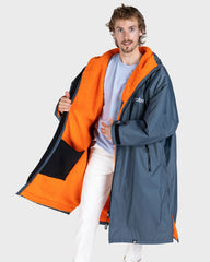 Dryrobe Advance Long Sleeve Dark Grey /  Orange