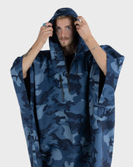 Dryrobe One Size Rainproof Poncho - Blue Camo