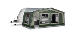 Dorema Monza XL270 Full Caravan Awning - charcoal / GREEN