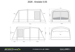 Outdoor Revolution Airedale 5s Air Tent - With FREE FOOTPRINT