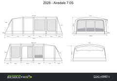 Outdoor Revolution Airedale 7.0S Air Tent - With Footprint