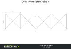 Outdoor Revolution Pronto Tensile Active 4 Windbreak (500 x 125cm)